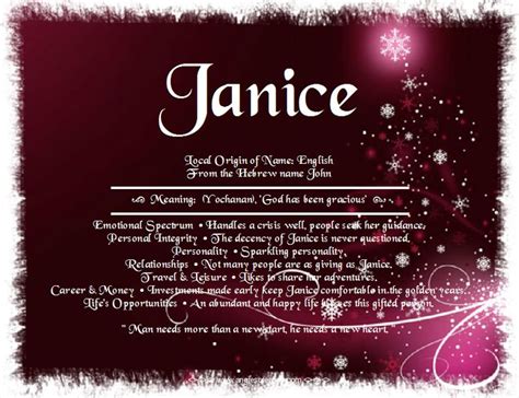 janice name meaning names with meaning names meant to be