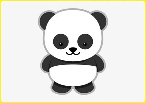 101 Gambar Sketsa Panda Lucu Paling Mudah Digambar 2023