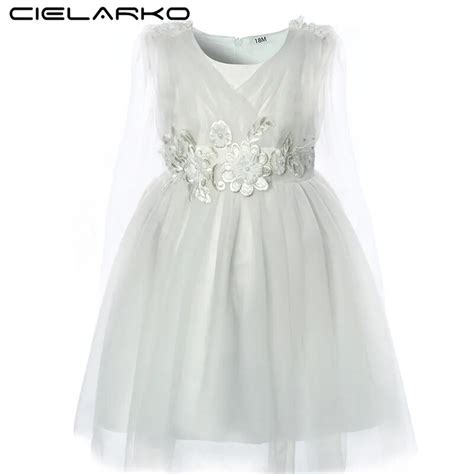 Cielarko Baby Girls Party Dress Flower Toddler Birthday Prom Dresses