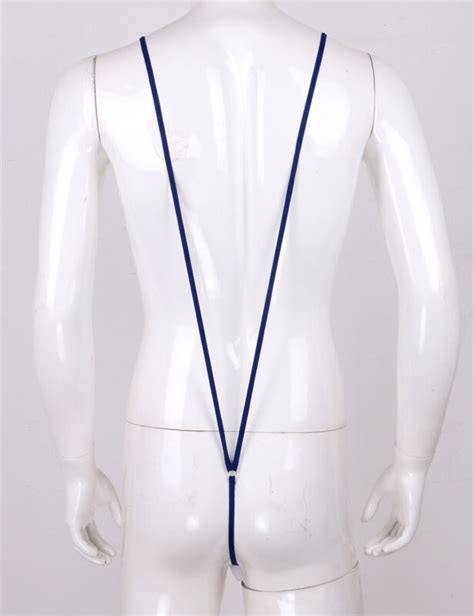 Sexy Men Suspender Sheer Pouch G String Underwear Mankini Thong Lingerie Costume EBay