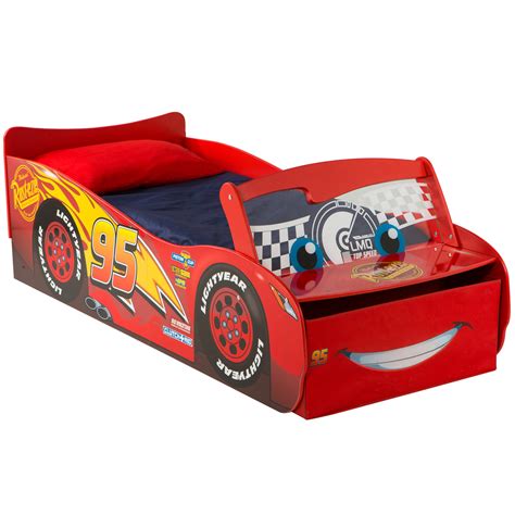 Lightning Mcqueen Racing Twin Car Bed Art