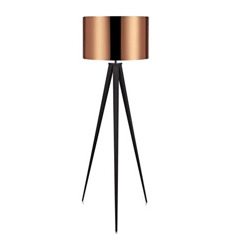Teamson Design Versanora Romanza Tripod Metal Floor Lamp In Copper Vn L00005