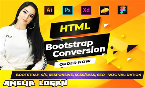 Convert Xd Figma Psd To Html Css Bootstrap Tailwind By Melvin Hot Sex Hot Sex Picture