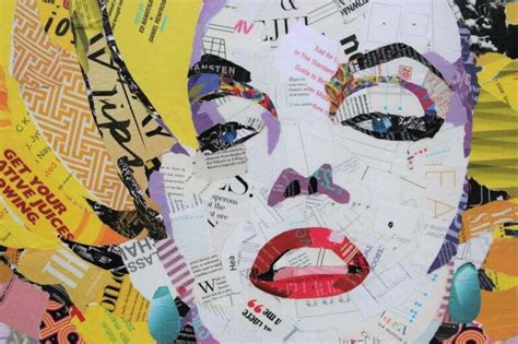 jim hudek color me blonde pink and yellow marilyn monroe mixed media pop art collage 21st