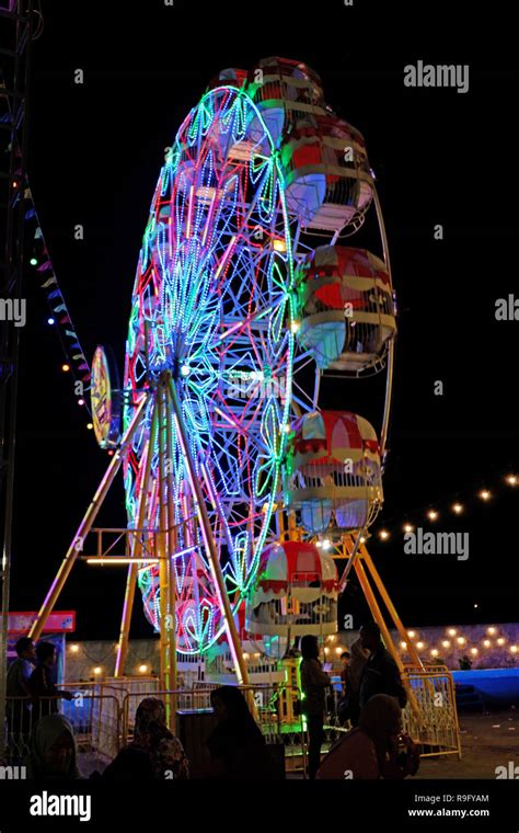 Ferris Wheel In Carnival Stock Photo Alamy