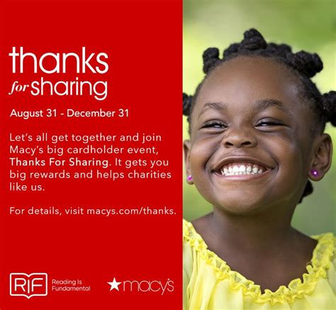 We Did It Macys Thanks For Sharing Campaign Reaches Goal Reach Out