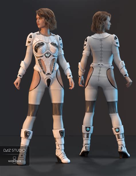 sci fi suit for genesis 8 females daz 3d