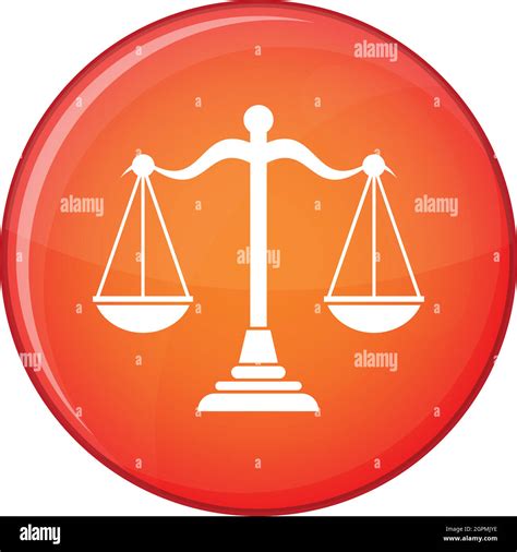 Balance Scale Icon Flat Style Stock Vector Image And Art Alamy