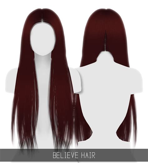 Simpliciaty Belive Hair Sims 4 Hairs