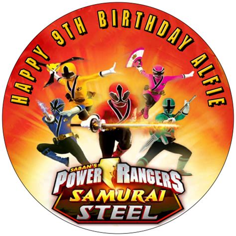Power Rangers Sweet Tops Personalised Edible Cake Toppers And Ts