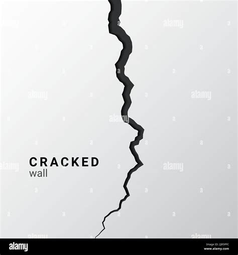 Crack Vector Wall Line Effect Ground Broken Cracked Wall Earthquake