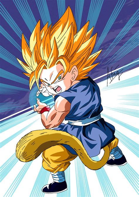 Kid Goku Gt Ssj By Afiq1818 On Deviantart Anime Dragon Ball Super