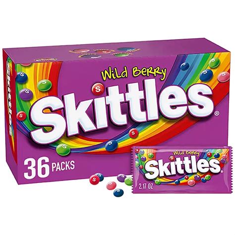 Skittles Wild Berry Fruity Chewy Candy Full Size Bulk Pack 217 Oz
