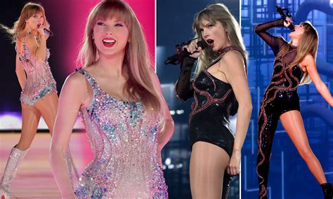 Taylor Swift Rocks A Dazzling Pink Rhinestone Leotard As She Kicks Off The Eras Tour In Arizona