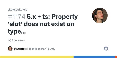 5 X Ts Property Slot Does Not Exist On Type JSX IntrinsicElements