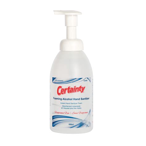 Certainty Foaming Hand Sanitizer 70 Alcohol Content 550 Ml Pump