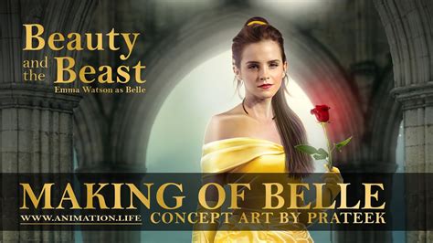Making of Belle Poster (2017 Beauty and the Beast concept ...