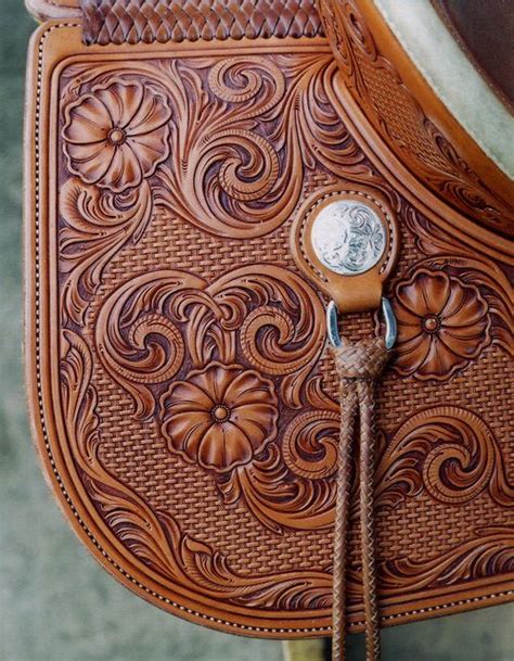 Leather Tooling Patterns Hand Tooled Leather Saddle Leather