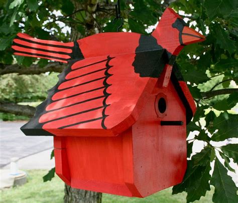Cardinal Birdhouse Etsy Bird Houses Unique Bird Houses Bird House