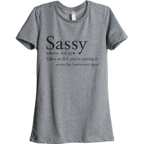Sassy Definition Women S Relaxed Crewneck Graphic T Shirt Top Tee Stories You Can Wear