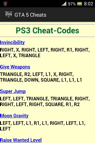 We did not find results for: Image result for gta 5 cheat codes ps3 offline download | Coding, Cheating, Gta