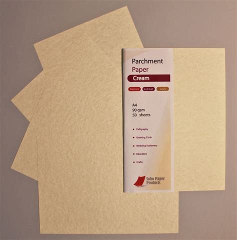 Parchment Paper 90gsm Cream Uk