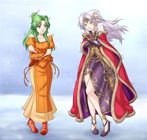 Elincia And Micaiah From Fire Emblem By Asterv On Deviantart