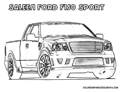 Big Ford Trucks Coloring Pages