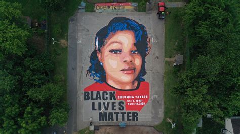 Artists And Volunteers Painted A 7000 Square Foot Mural Of Breonna