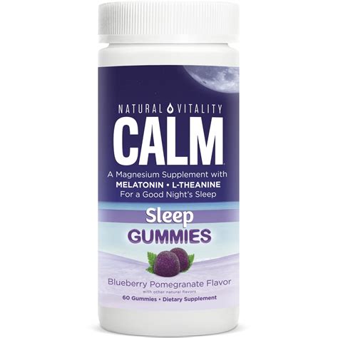 Natural Vitality Calm Sleep Gummies Magnesium And Melatonin Supplement