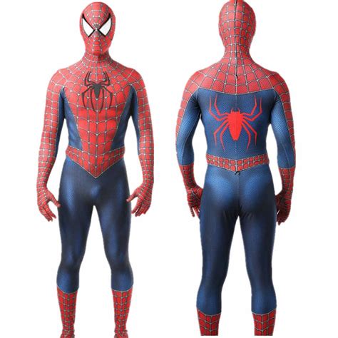 Sam Raimi Spider Man Suit Superhero Tobey Maguire Cosplay Costume Takerlama