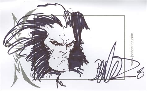 Wolverine Sketchbook Joe Benitez In William Eglis Owned Comic