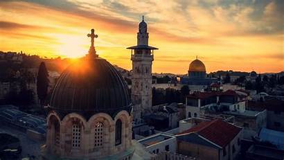 Jerusalem Holy Cross Church Sky Sunset Wallpapers