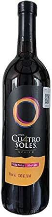 Vino Tinto Afrutado Semidulce Cuatro Soles Botella De Ml Amazon