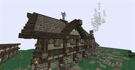Buildsmy small, atmospheric, medieval kitchen. Medieval Blacksmith Home Minecraft Map