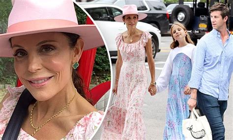 Bethenny Frankel And Daughter Bryn Hoppy Don Floral Frocks For Ny Lunch