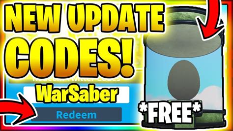 Firstframe.textcolor3 = color3.new(1, 1, 1). ALL *NEW* SECRET OP WORKING CODES! ⚔️WAR SABER UPDATE⚔️ ...