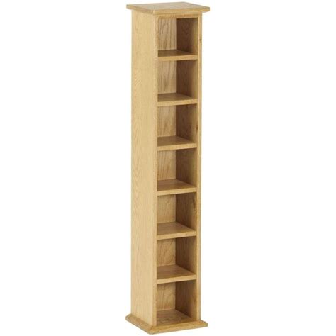 Nordic Oak Single Cd Tower Free Delivery