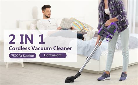 Ziglint Cordless Vacuum Cleaner 2 In 1 Portable Rechargeable