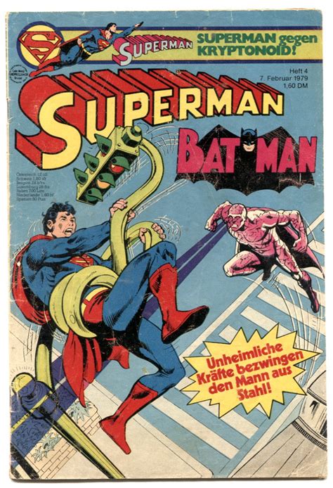 Superman Batman 4 1979 German Comic Edition Kryptonoid Vg 1979