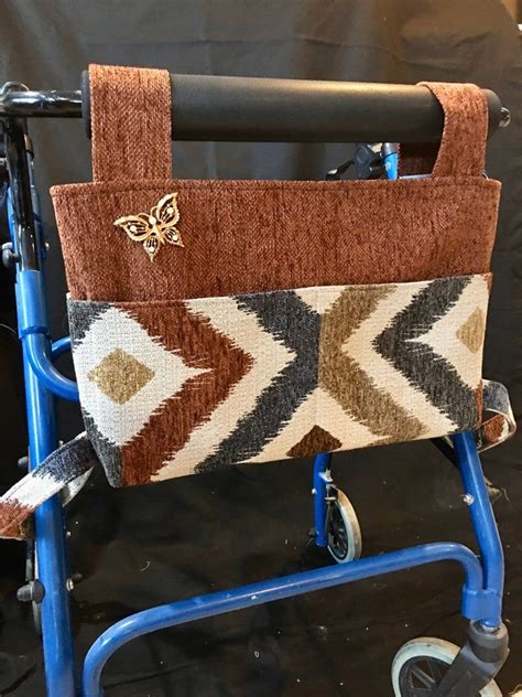 Plus, the fabric is super. Elegant walker bag Rollator gift for grandma nursing home ...