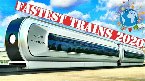 Top 10 Fastest High Speed Trains In The World 2020 Youtube