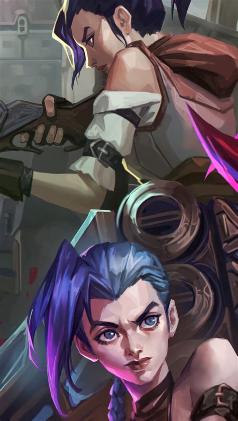 Jinx Vi Y Caitlyn En Arcane League Of Legends Fondo De Pantalla 4k HD