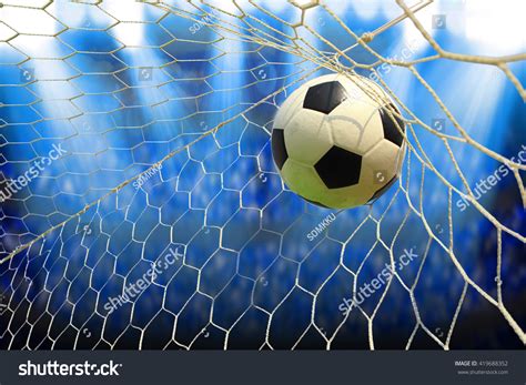 Soccer Ball Goal Spotlight Stock Photo 419688352 Shutterstock