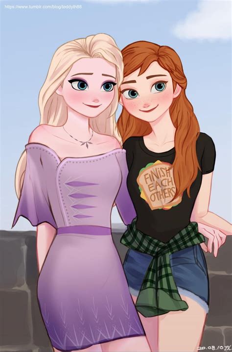 modern elsa and anna by tdytg in disney princess drawings my xxx hot girl