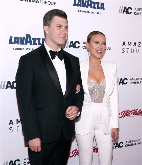 why american actress scarlett johansson and colin jost tied knot hot sex picture