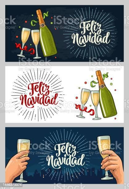 Female And Male Hands Holding And Clinking With Two Glasses Champagne Stock Illustration