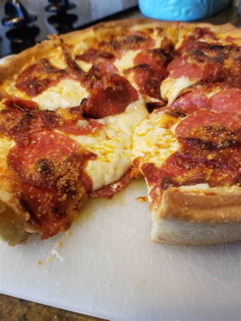 Woke up craving Chicago style pizza so I decided to make myself one