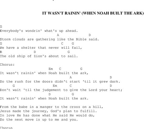 It wasn't Raining When Noah Built the Ark - Christian Gospel Song