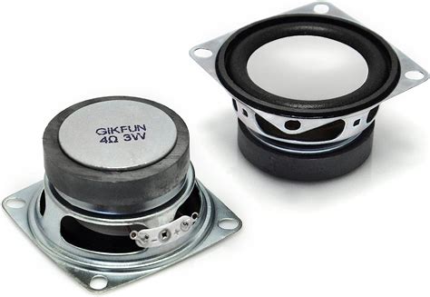 gikfun 2 4ohm 3w full range audio speaker stereo woofer loudspeaker for arduino pack of 2pcs